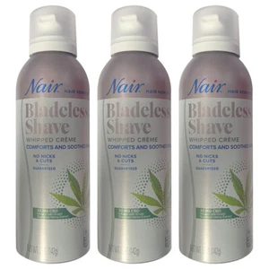 Pack of (3) New NAIRNair Spray Bladeless Shave Whipped Cream Hair Remover, 5 Oz - Picture 1 of 2