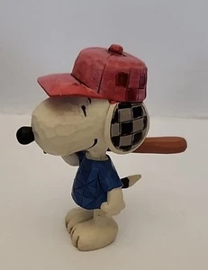 Jim Shore PEANUTS Miniature SNOOPY BASEBALL,  3" Pre-owned,  Not In Original Box - Picture 1 of 9