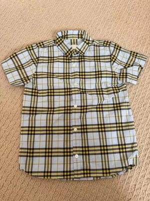 Burberry Children Boys Short Sleeve Check Button-Up Shirt Size 6Y/120cm - Image 1 of 4