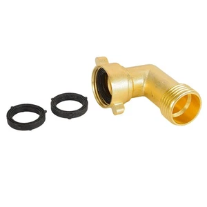 90 Degree Hose Elbow RV Camper Trailer Water Intake Fitting Solid Brass 3/4" A7 - Bild 1 von 6