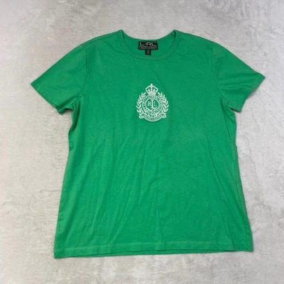 Camiseta Lauren Active Ralph Lauren Verde Cuello Redondo Cresta Gráfico Logo Top L Foto 1 de 4