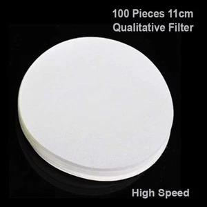 100 Pcs 11cm Fast Speed Qualitative Filter Paper Filtration Laboratory Supply - Picture 1 of 1