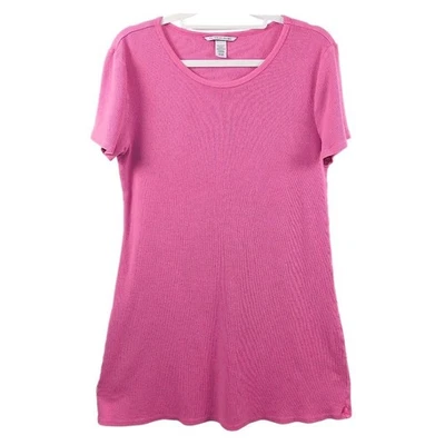 Victoria's Secret ребристый декольте платье - розовый, размер маленький - Изображение 1 из 4