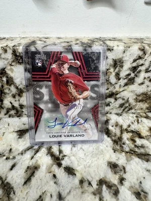 2023 Topps Louie Varland Baseball Stars Auto RC Black #13/199 Twins SP Parallel - Image 1 of 2