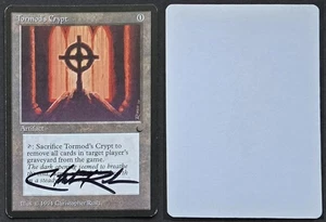 RARO FIRMATO MtG Magic Chris Rush The Dark Artist Proof_CRIPTA DI TORMOD_1/50! - Foto 1 di 1