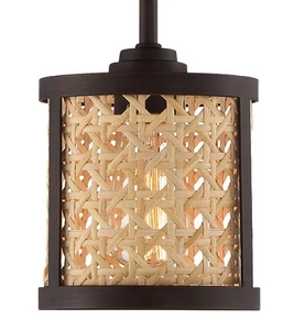 Craftmade 54591 Malaya 6"W Cage Mini Pendant - Bronze - Picture 1 of 6