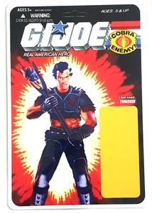 GI JOE CUSTOM 1986 COBRA DREADNOK THRASHER Driver CARDBACK File Card MOC - Picture 1 of 2