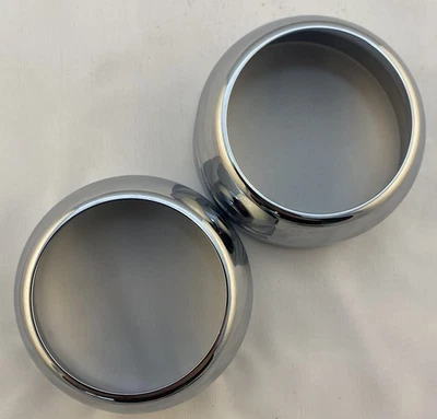 Juego de cubierta de bota de horquilla delantera VTwin cromada 49 mm 2006-2017 Harley Davidson Dyna FXD Foto 1 de 4