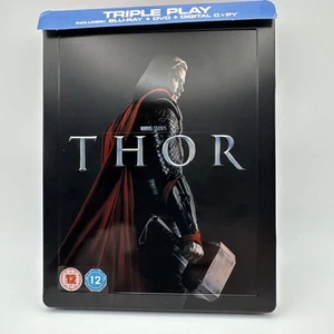 Thor Steelbook Blu Ray & DVD Chris Hemsworth Natalie Portman Tom Hiddleston. - Picture 1 of 9