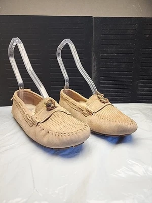 UGG Australia Roni Zapato de Conducción Mocasín Cuero Marrón Tostado Perforado Talla 5.5M Foto 1 de 4