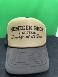 Vintage Nemecek Bros Original 80’s Trucker Hat. Seil SnapBack. West, TX 76691 - Bild 1 von 8