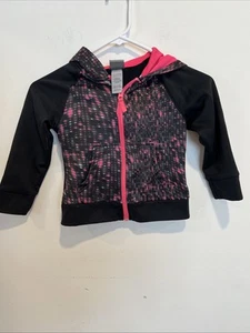 Girls C9 Champion Black & Pink Hooded Jacket Size XS(4/5) - Picture 1 of 2