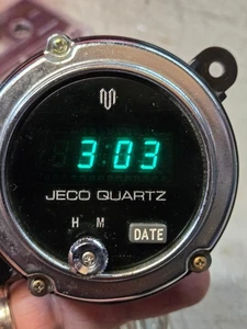 Vintage 1980 Toyota Cressida Jeco Quartz Digital Clock - Clean & Working Well - Picture 1 of 6