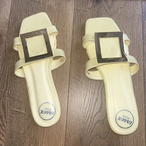 Women's Sandals Size 6/39 Lemon - Picture 1 of 3
