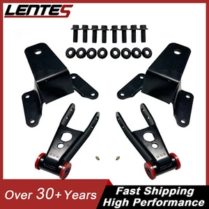 4" Rear Lowering Drop Kit Shackles And Hangers For 1997-2003 Ford F150 - Picture 1 of 8