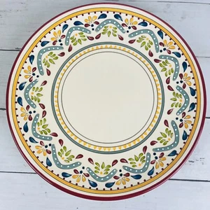 BOBBY FLAY Sevilla Red 10 3/4" DINNER Plate Old Stock - Picture 1 of 5