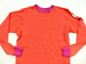 GIRLS JANUS NORWAY 100% MERINO WOOL THERMAL SWEATER BASELAYER GOLF TOP s: 8 age - Picture 1 of 7