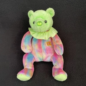 Peluche vintage de cumpleaños TY agosto 8" tinte atado peridoto como nariz - Imagen 1 de 7
