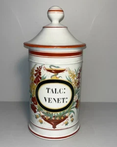 Alte Apothekerkanne Porzellan TALC: VENET: Signiert BERTIN WEBER - Bild 1 von 8