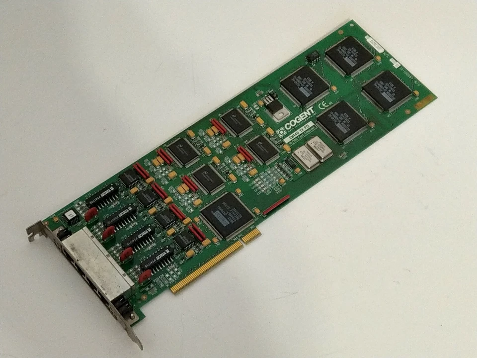 Cogent EM440 TX PCI 4-Port Quad-Netzwerkkarte Ethernet-Card Rare Vintage Classic - Bild 1 von 4
