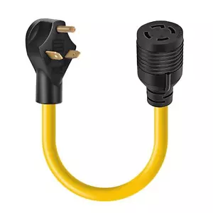 Generator Transfer Switch Adapter Cord TT-30P Male to L14-30R Female, 30 Amp ... - Picture 1 of 7