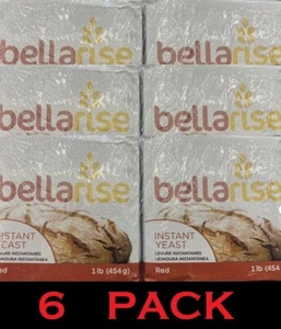 6x Bellarise Fast Acting Red Instant Dry Yeast for Bread 1 Lb - 6 PACK - 6 Lbs - Picture 1 of 2