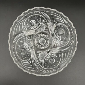 Vintage Imperial Glas EAPG Nr. 3334 Hobstar & Quaste 7" Eisschüssel um 1907 - Bild 1 von 10