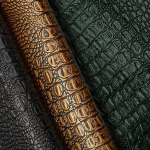 Ottertex® Crocodile Vinyl Leather 56” PVC Polyester Waterproof Fabric BTY - Picture 1 of 37