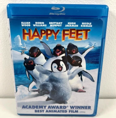 Happy Feet Blu-ray CIB Elijah Wood Robin Williams - Imagem 1 de 3