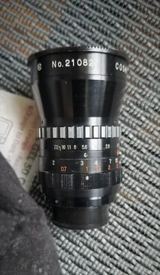 Cosmicar Vintage Television Lens 12.5mm F/1.9 C-mount Wide Angle Lens Bmpcc M4/3 - Image 1 of 4