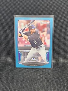 2013 Bowman #79 Troy Tulowitzki 012/500 LIGHT BLUE PARALLEL (E9)