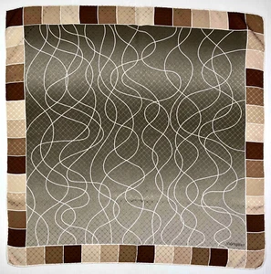 VALENTINO Foulard Seta Grande Elegante Optical Scozzese Big Silk Scarf 88 x 86 - Imagen 1 de 7