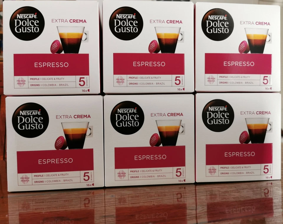 Nescafé Dolce Gusto Café Espresso Pack de 6 x 16 CápsulasTotal 96 cápsulas. Foto 1 de 1