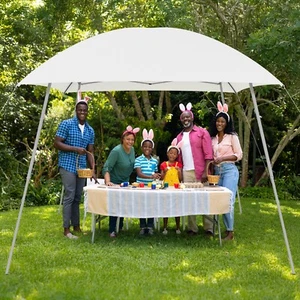 8.5’x8.5’ Pop Up Canopy 1-Person Setup Beach Tent Outdoor Party  Portable Gazebo - Picture 1 of 8