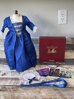 Muñeca American Girl Felicity Vestido de Vacaciones Conjunto Completo + Caja Borgoña ECO 2003 Foto 1 de 4