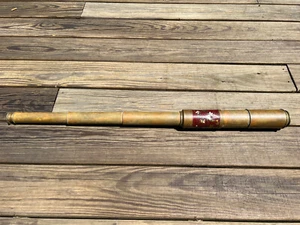 Pre 1840 Cutts London Maker Marked 3 Draw Naval or Sailing Ship Brass Telescope - Picture 1 of 22