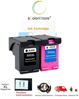 Cartucce hp 300 xl compatibili per Envy 110 114 120 Photosmart C 4635 4640 4650 - Immagine 1 di 4