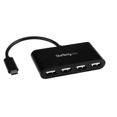 StarTech ST4200MINIC 4 Port USB-C 3.0 SuperSpeed Mini Hub w Power Adapter - Image 1 of 4