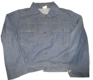 NEW Vintage Unbranded size 6 blue denim kids jean jacket RN# 17894 - Picture 1 of 3
