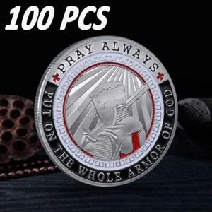 100PCS Souvenirs United States Put On the Whole Armor Of God Challenge Coin - Picture 1 of 7