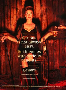 DEWAR'S WHISKY AD #24 RARE 2012 "SERIOUS IS NOT ALWAYS EASY..." - Picture 1 of 2