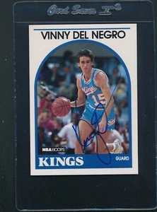 1989/90 Hoops #6 Vinny Del Negro Kings Signed Auto *E483 - Picture 1 of 1
