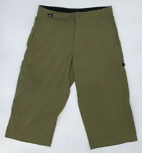 Pantaloni Prana Breathe donna Med Crop Capri verdi escursionismo outdoor casual made in USA - Foto 1 di 12