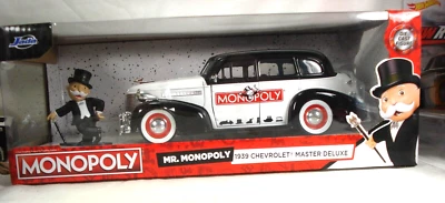 Jada Toys MR MONOPLY 1939 Chevrolet Master Deluxe w/ MR. Monopoly Figure - Image 1 of 4