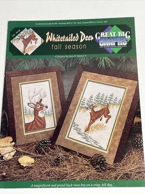 Great Big Graphs Whitetailed Deer Fall Season Cross Stitch Pattern - Image 1 of 4