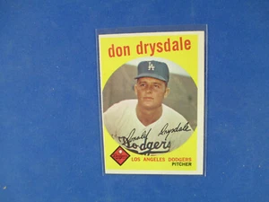1959 Topps Baseball # 387 Don Drysdale EX - MT - Picture 1 of 2