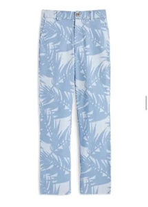 NEW VINEYARD VINES Tropical Palm Tree Boy 14 Breezy Ice Water Breaker Pant Chino - Picture 1 of 6