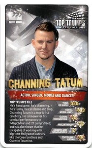 2019 Top Trumps Celeb Card  Channing Tatum 