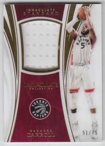 2015-16 Immaculate Collection Standard Materials #STDCA DeMarre Carroll/75