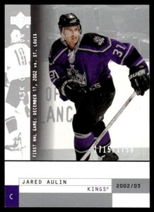 2002-03 Upper Deck Mask Collection Jared Aulin Rookie 1715/1750 Kings #148 R38